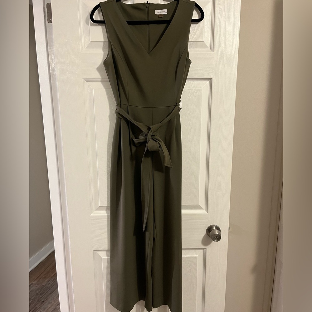 Calvin Klein Olive Jumpsuit